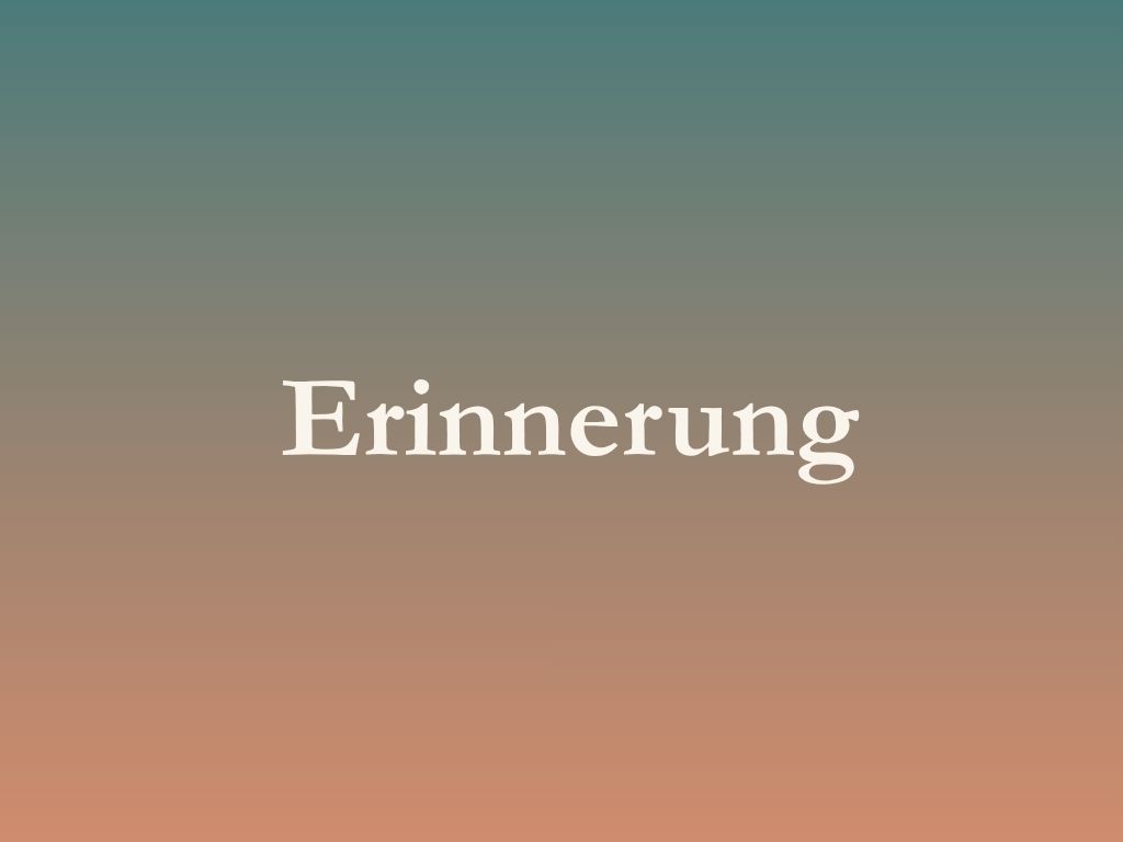 Erinnerung